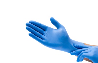 Перчатки-нитриловые-голубые